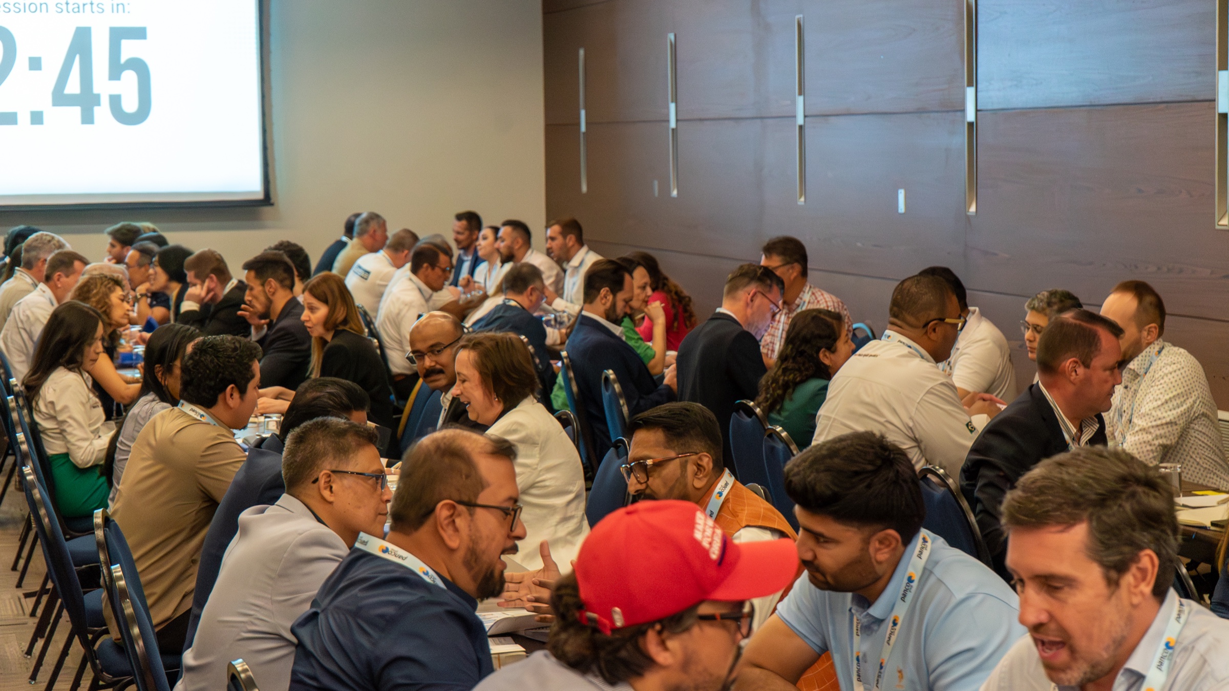 Freight forwarders taking part in scheduled one-to-one meetings